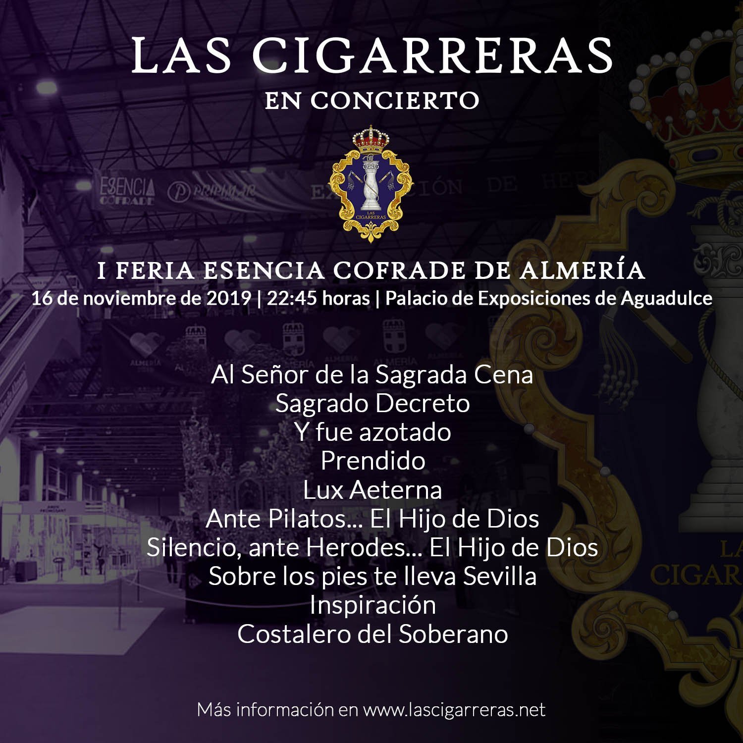Repertorio de Las Cigarreras en Esencia Cofrade de Almería 2019
