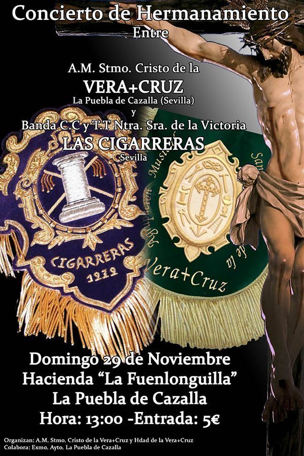 Cartel del Concierto en la Puebla de Cazalla.