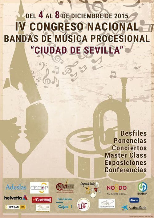Cartel del IV Congreso de Bandas de Sevilla
