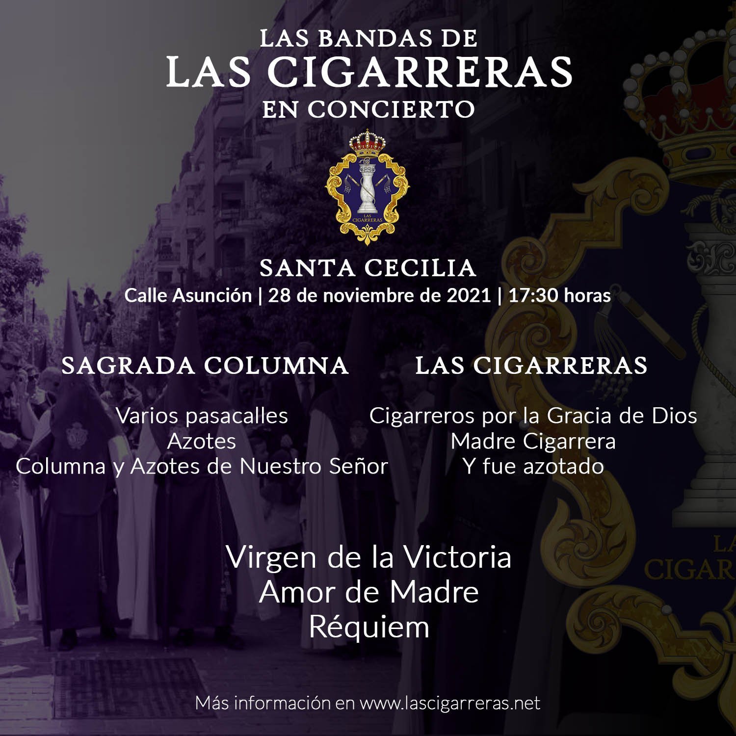 Concierto de Las Cigarreras en la calle Asunción 2021
