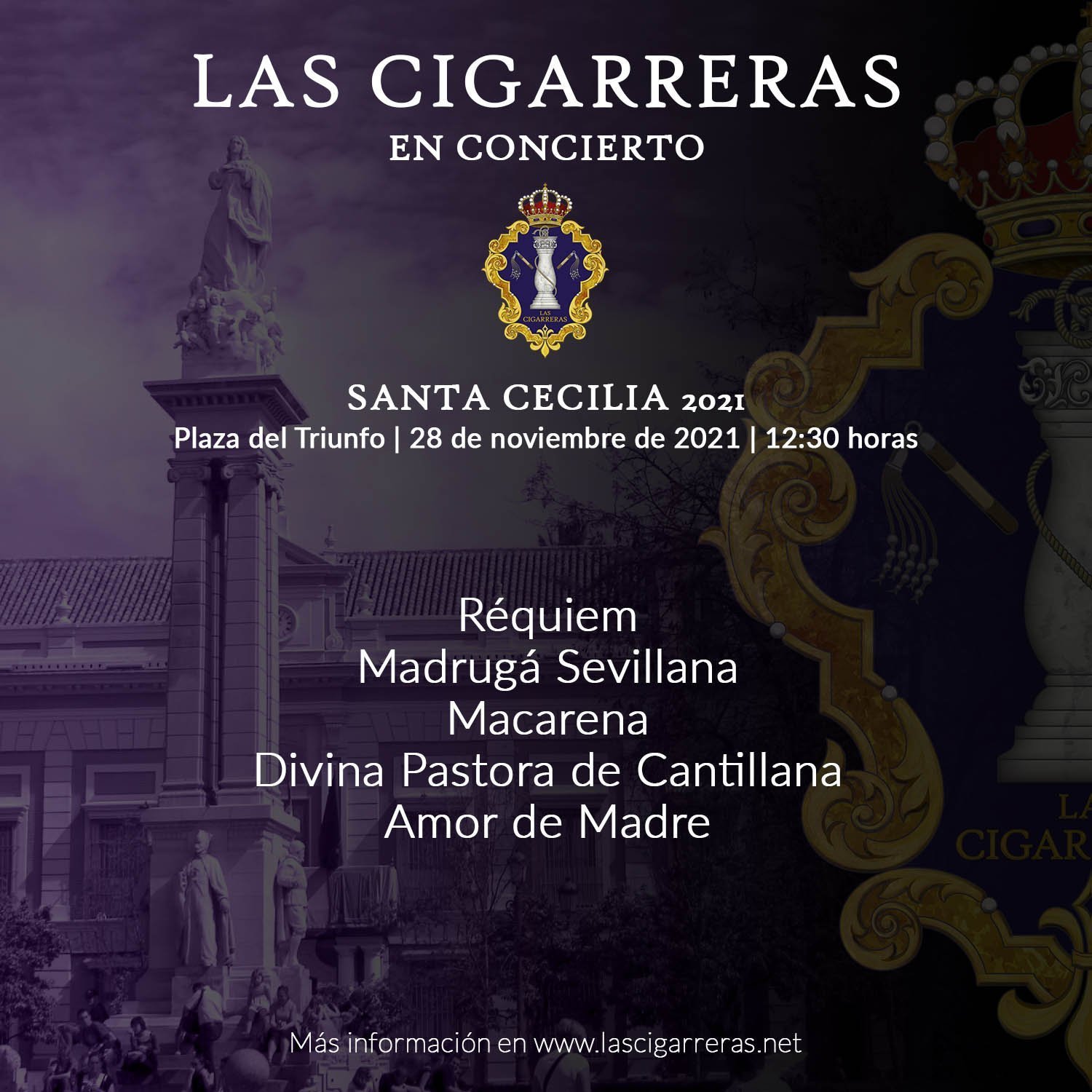 Concierto de Las Cigarreras en la Plaza del Triunfo 2021