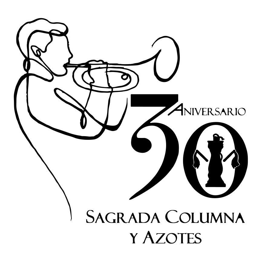 Logo del 30º aniversario de la banda Sagrada Columna y Azotes
