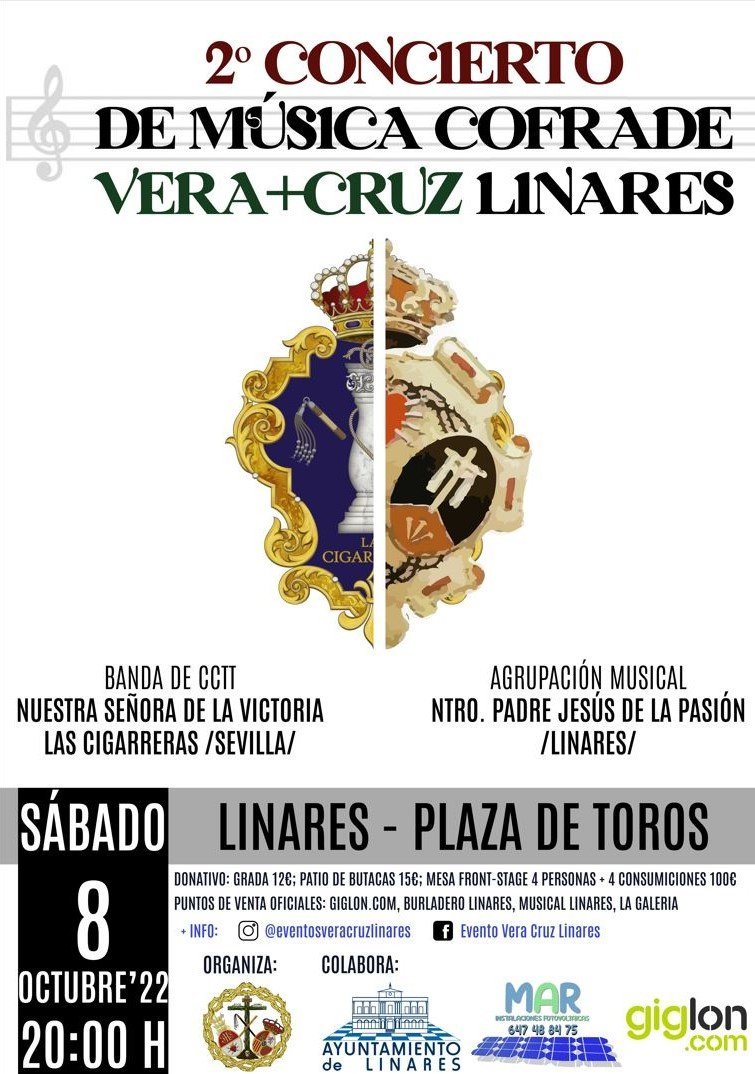 Las Cigarreras en el 2º concierto de la Vera Cruz de Linares
