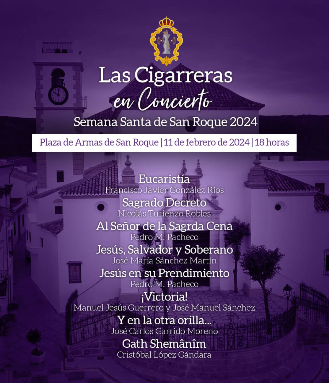 Programa del concierto de Las Cigarreras en San Roque 2024