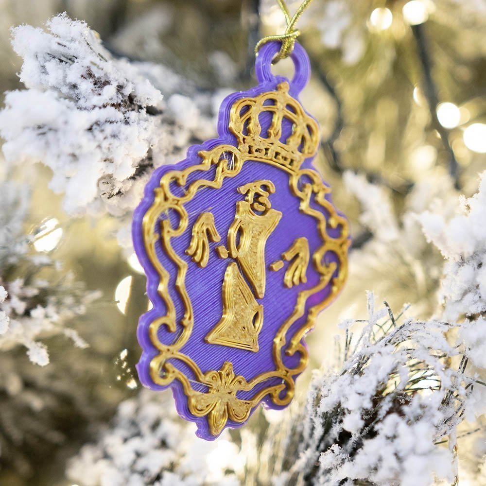 Adorno navideño morado | La tienda de Las Cigarreras