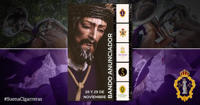 Bando anunciador por las calles de La Algaba 2025