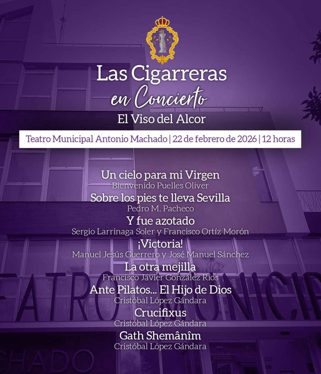 Programa del concierto de Las Cigarreras en El Viso del Alcor 2026